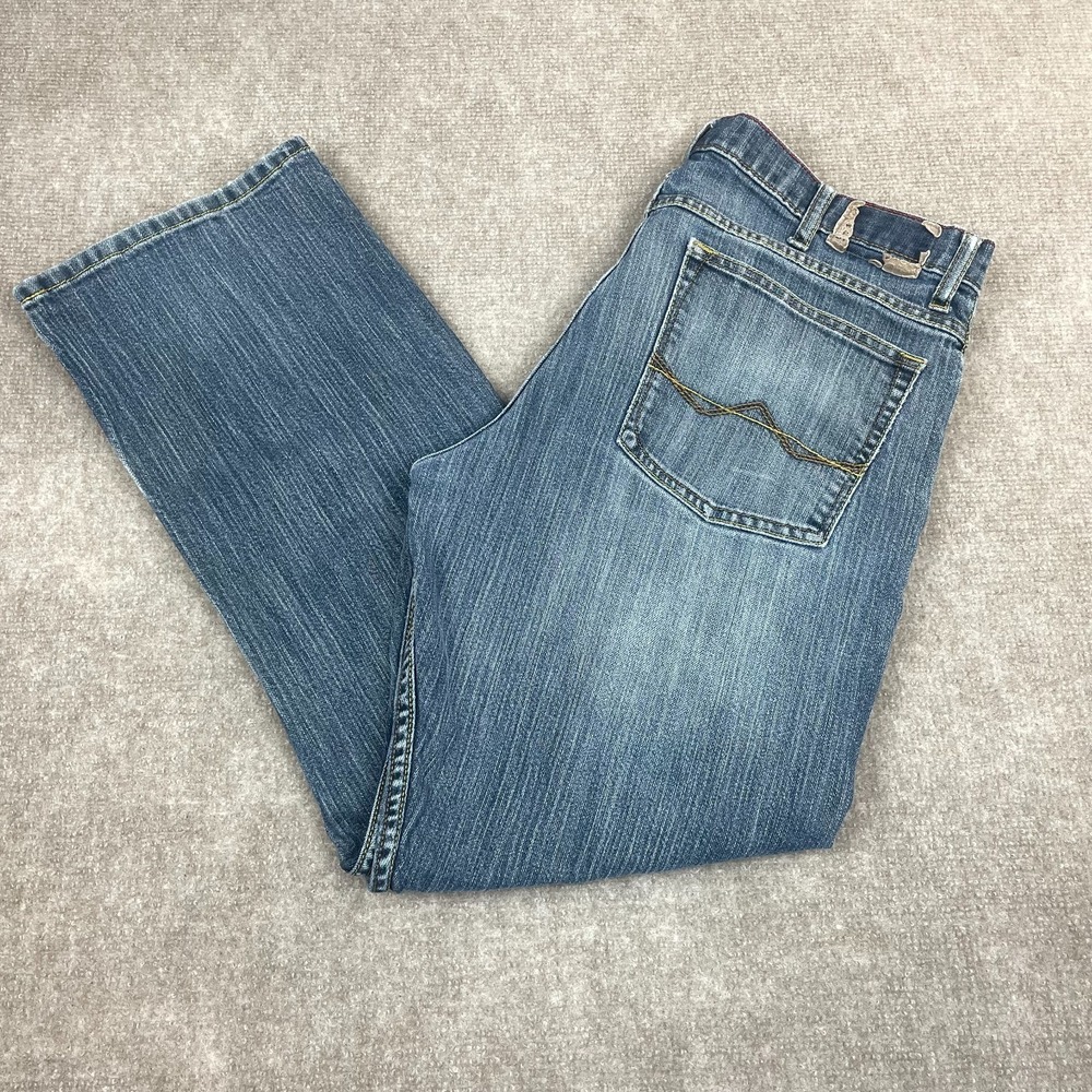 Wrangler Bootcut‎ Jeans Mens 34x29 Blue Denim Relaxed Fit Medium Wash Western